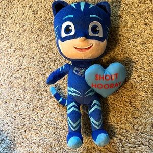 BNWOT PJ Masks Catboy w/heart Valentine’s Day/celebration cuddle plush!